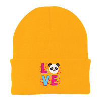 Bear Love Panda Kawaii For Girls Bamboo Mothers Day 495 Polar Panda Beanie | Artistshot