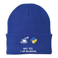 Funny Python Java Programmer Bilingual Coder Gift Tee Beanie | Artistshot