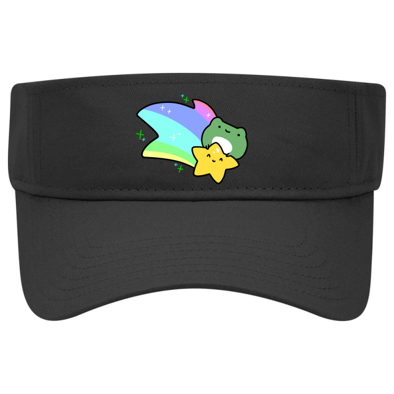 Rainbow Shooting Star Frog Visor Hat | Artistshot