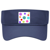 Different Colours And Sizes Circles On White Paper Visor Hat | Artistshot