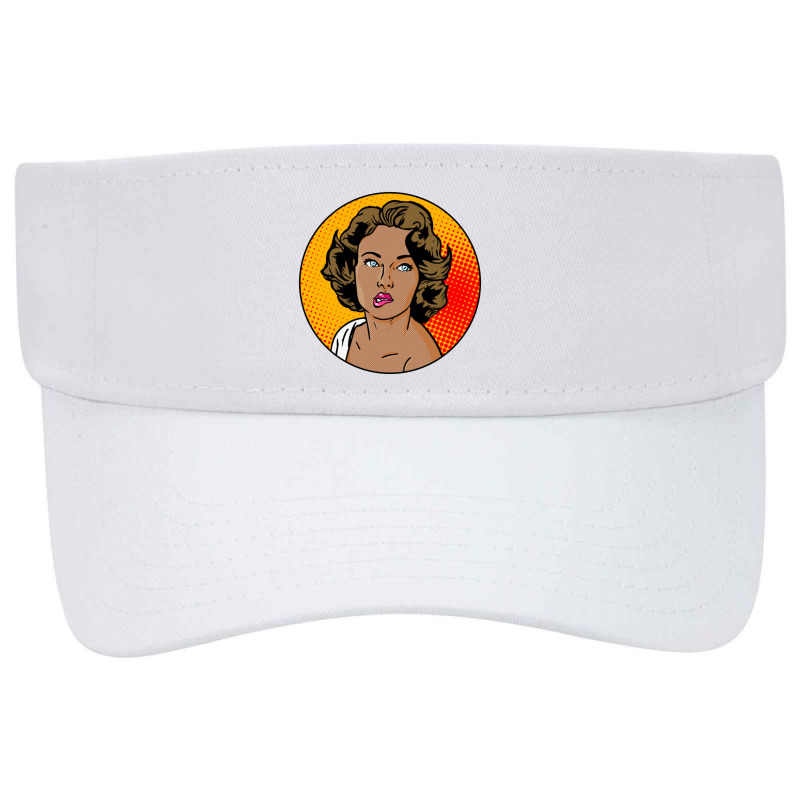 Pop Art Girl   Pop Art Visor Hat | Artistshot