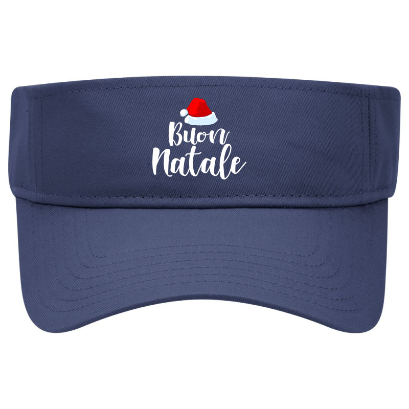 Buon Natale And Tanti Auguri Merry Christmas Italian Holiday Funny Gif Visor hat by SamsulArt | Artistshot