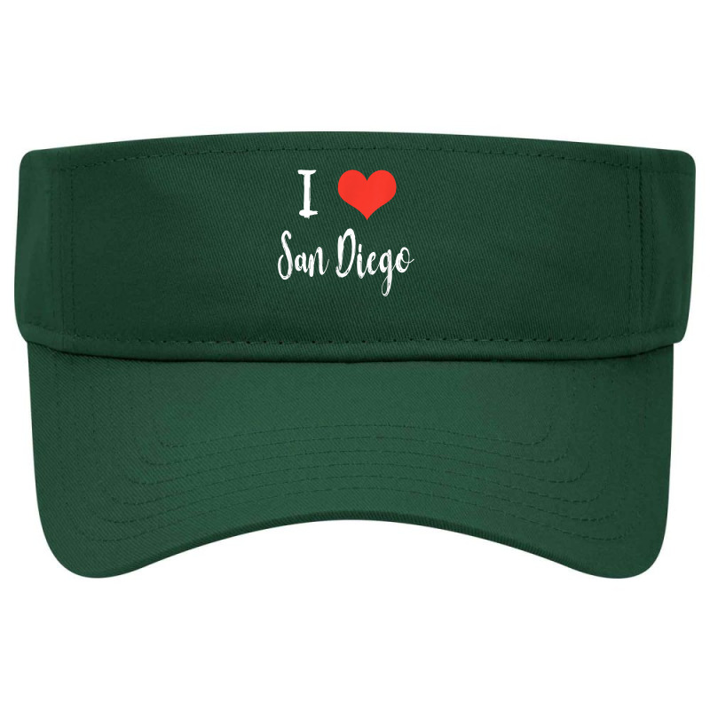 I Love San Diego T Shirt Visor Hat | Artistshot