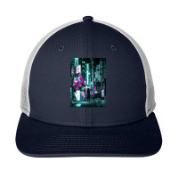 Tokyo Neon Night Synthwave Snapback Trucker Cap | Artistshot