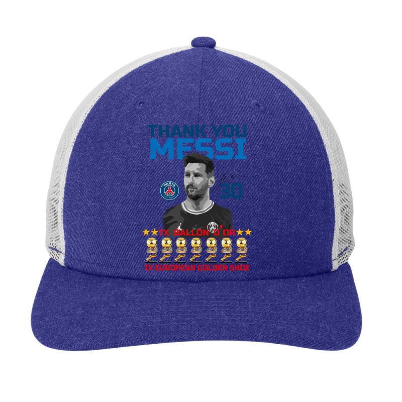 Ballon D'or 2021 Thank You Messi 30 Number 7x Golden Shoe Snapback Trucker Cap | Artistshot