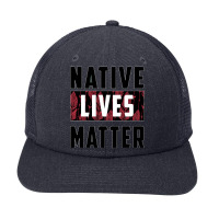 Native Lives Matter (red Eagle Feathers)  Native Lives Matter Snapback Trucker Cap | Artistshot