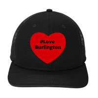 Love Burlington, Hashtag Heart, Love Burlington 2 Snapback Trucker Cap | Artistshot