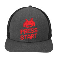 Space Invader Press Start, Space Invaders Snapback Trucker Cap | Artistshot