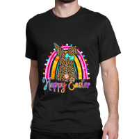 Happy Easter Gift Leopard Bunny Easter Rainbow Girls Women Classic T-shirt | Artistshot