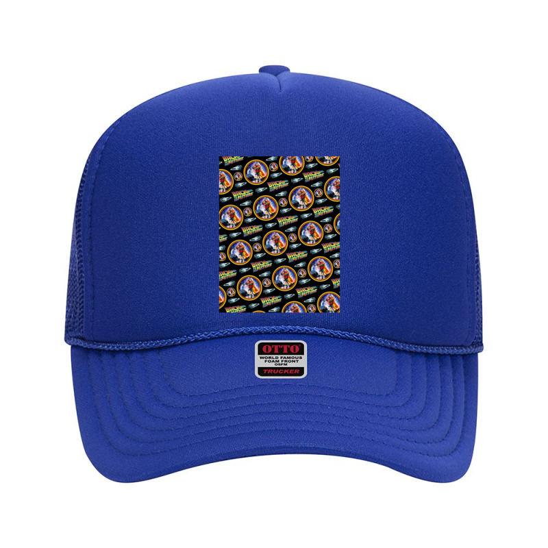 Retro Time Travel V2, Time Machine Foam Trucker Hat by hydrant-podcast | Artistshot