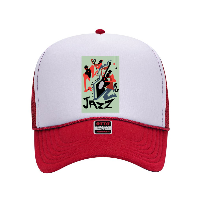 Jazz Quartet Foam Trucker Hat by lokiraapa | Artistshot