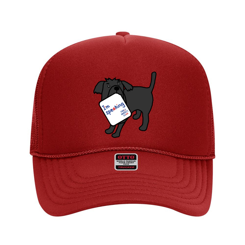 Small Dog With Kamala  Vp Debate Quote Kamala Foam Trucker Hat | Artistshot