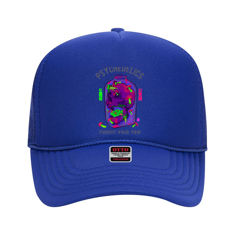 Mushroom Lsd Skull Psychedelic Trip Foam Trucker Hat | Artistshot