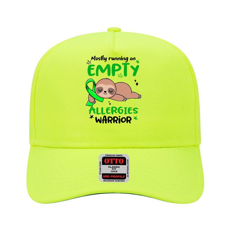 Allergies Awareness T  Shirt Mostly Running On Empty Allergies Warrior Adjustable Baseball Cap by thaddeuscassin860 | Artistshot