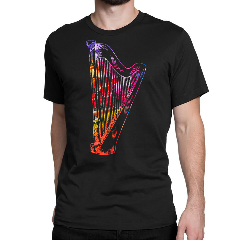 Harp Player T  Shirt Harp Instrument Music Gift Idea T  Shirt Classic T-shirt by jibemessy | Artistshot