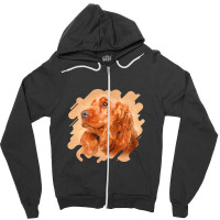 English Cocker Spaniel Zipper Hoodie | Artistshot