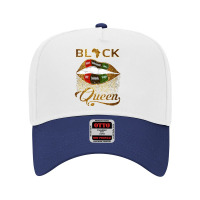 Womens Black Queen African Pan Flag Sexy Lips Drip Melanin Pride V Nec Adjustable Baseball Cap | Artistshot