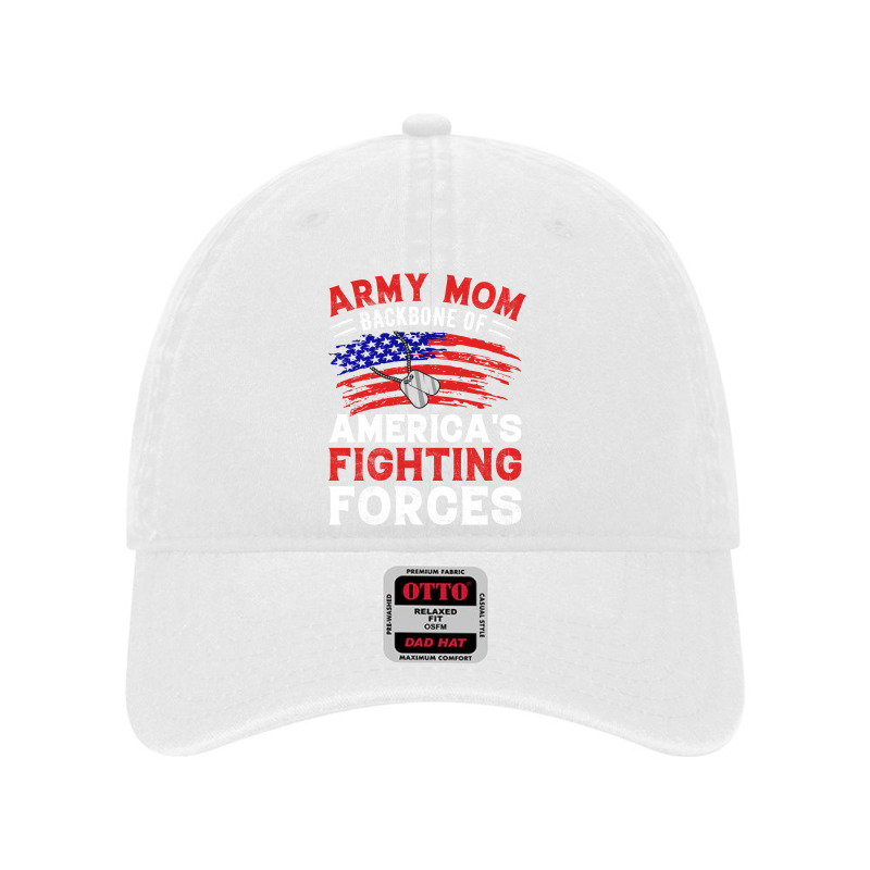 Army Mom Backbone Of America's Fighting Forces Dyed Cap by vasu4christ | Artistshot