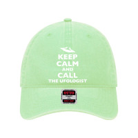 Keep Calm And Call The Ufologist Dyed Cap | Artistshot