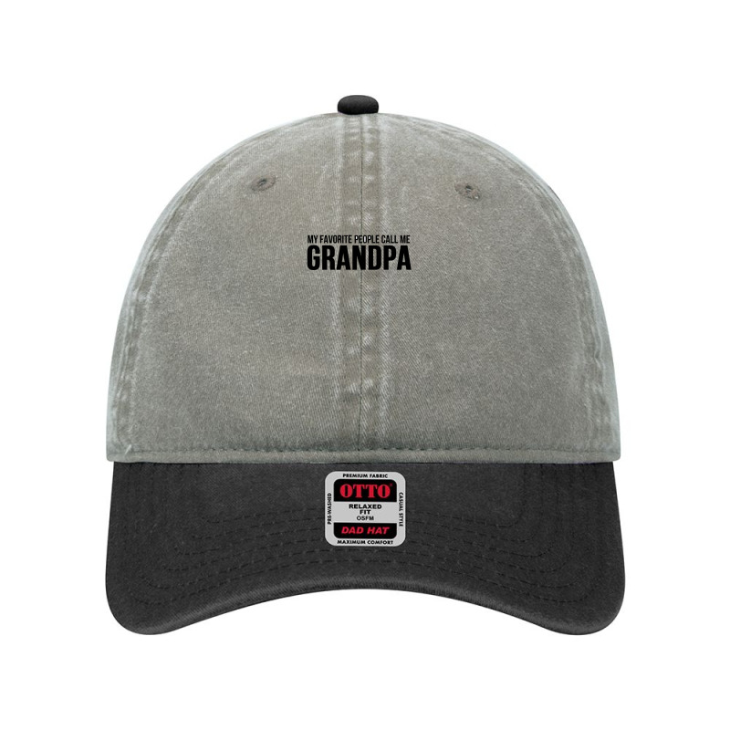 My Favorite People Call Me Grandpa Dyed Cap by harry sul | Artistshot