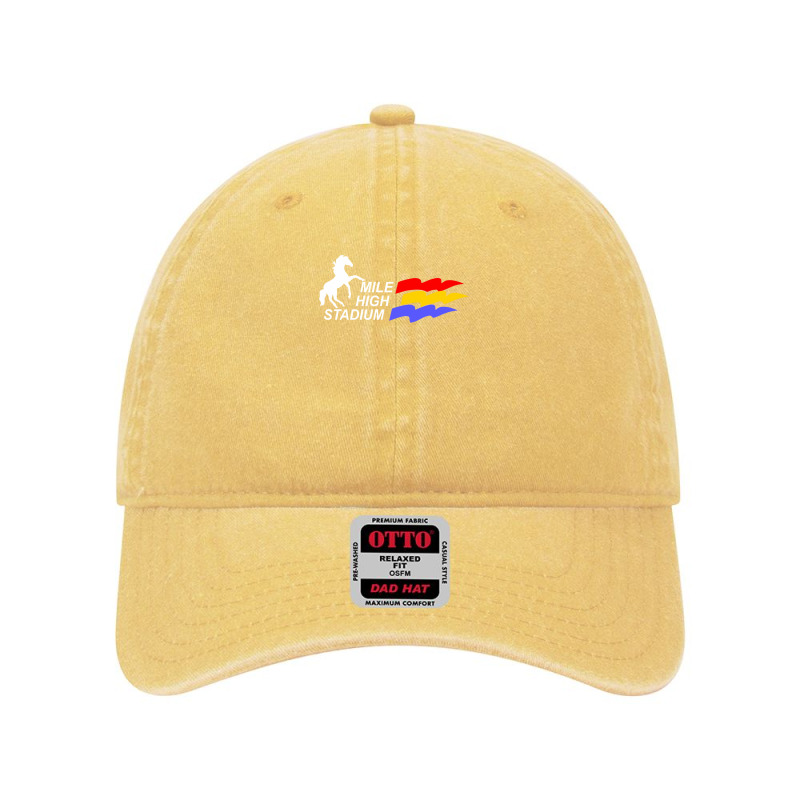 Mile High Stadium Funny Dyed Cap by YatHad | Artistshot