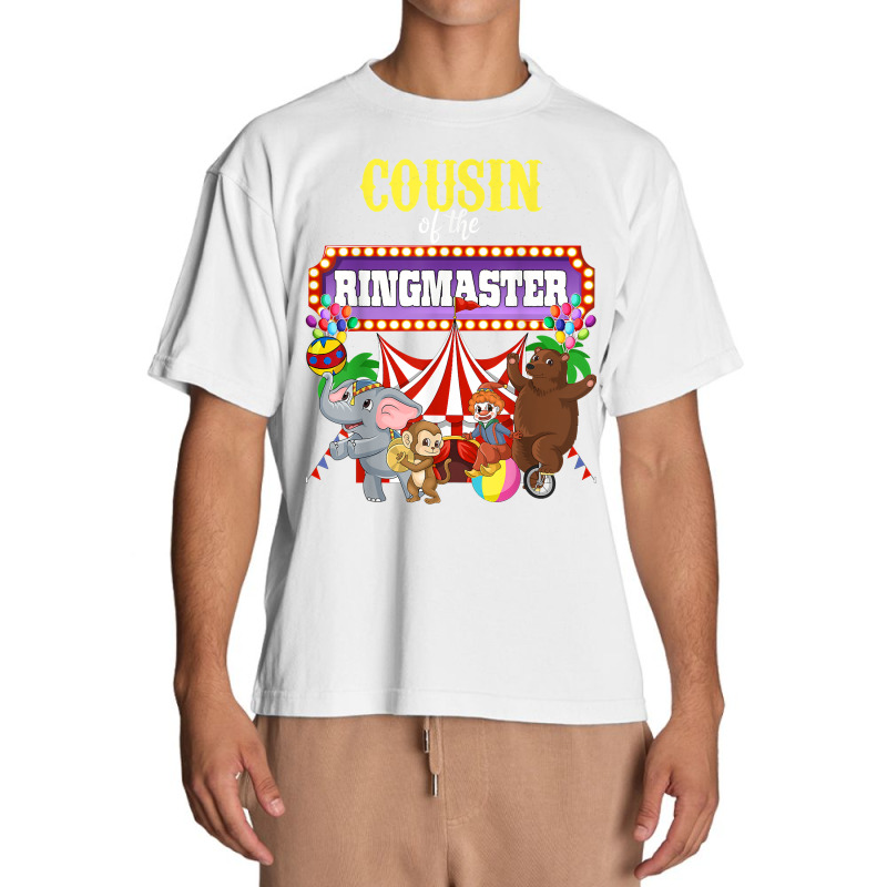 Cousin Of The Birthday Ringmaster Kids Circus Party Funny T Shirt Urban Heavy T-shirt by kalerttjay | Artistshot