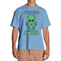 Halloween T  Shirt Funny Halloween Costume I'm Really An Alien T  Shir Urban Heavy T-shirt | Artistshot