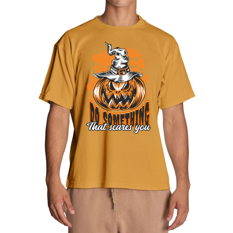 Halloween T  Shirt Halloween Jack O Lantern Do Something Scary T  Shir Urban Heavy T-shirt by oweber478 | Artistshot