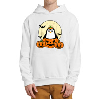 Penguin Pumpkin Moon Bats Costume Cute Easy Halloween Gift T-shirt Urban Pullover Hoodie | Artistshot