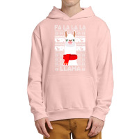 Fa La La Llama Christmas Pajama Alphaca Xmas Decorations 56 Urban Pullover Hoodie | Artistshot