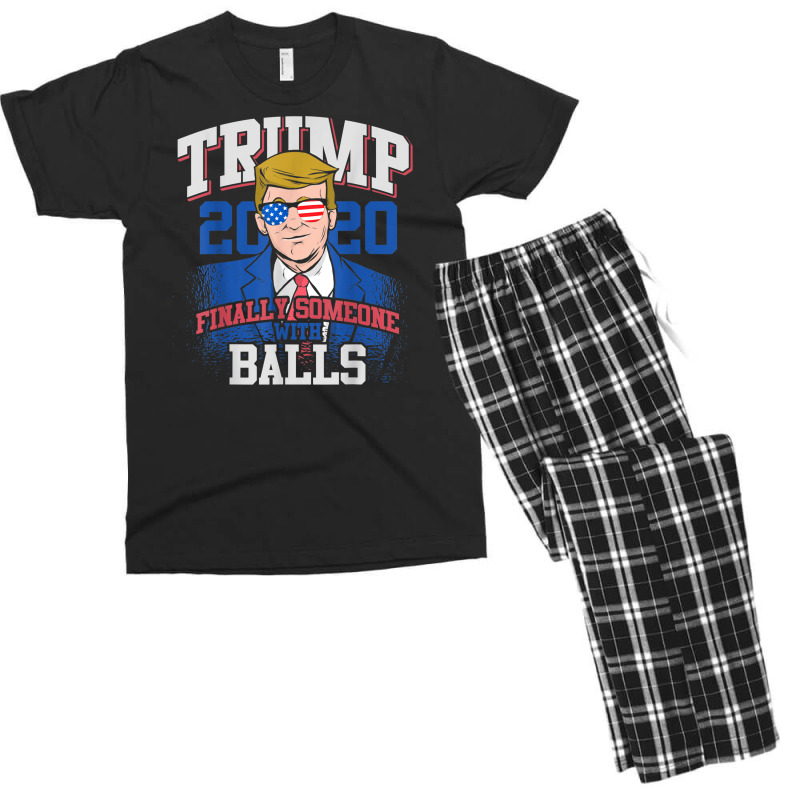 Finally Someone With Balls 2020 Election Men's T-shirt Pajama Set by kakashop | Artistshot