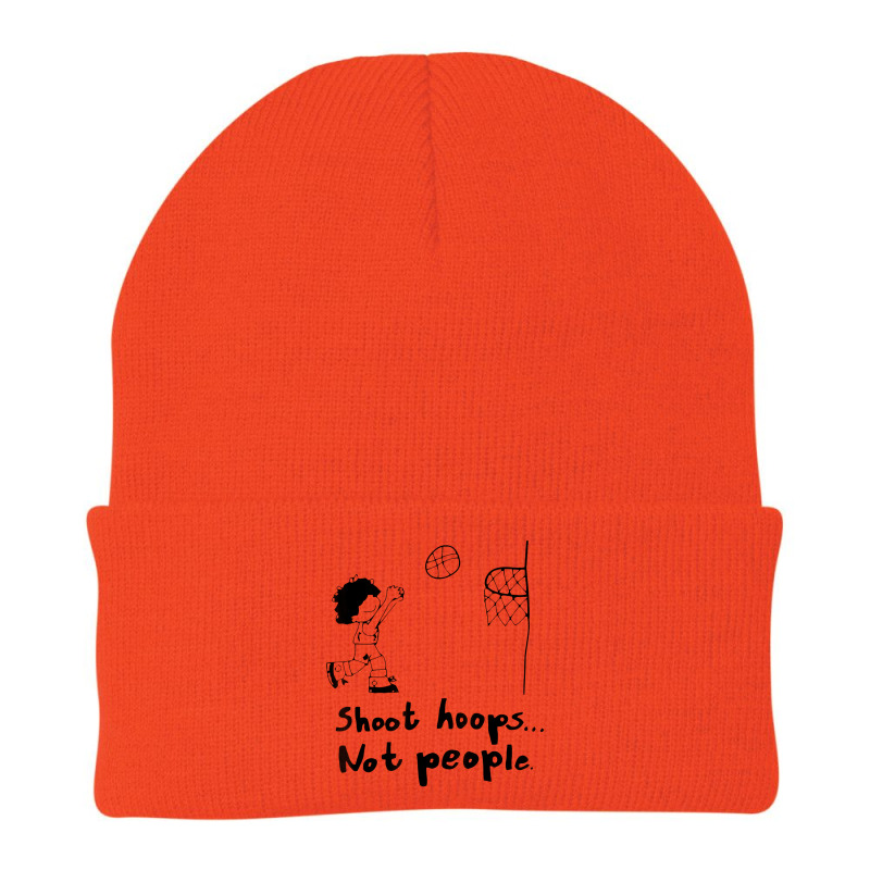 Shoot Hoops Not People Beanie by zuzumanin | Artistshot