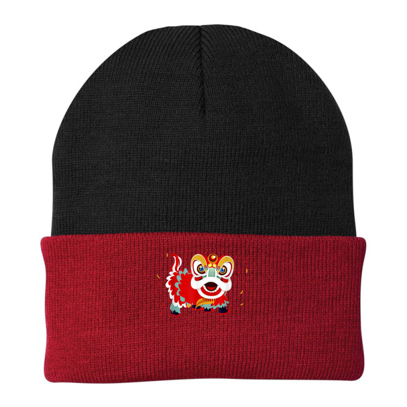 Happy Chinese New Year 2022 Lion Dragon Dance Lunar Festival T Shirt Beanie by naythendeters2000 | Artistshot