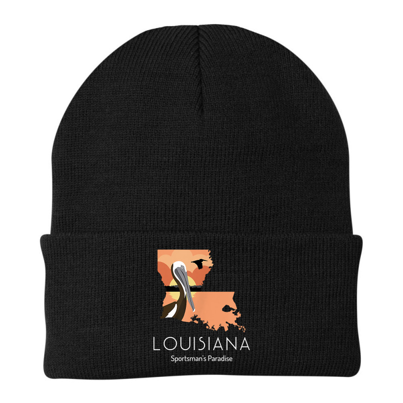 Louisiana Proud State Motto Sportsman's Paradise T Shirt Beanie by naythendeters2000 | Artistshot