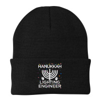 Kids Hanukkah Lighting Engineer Jewish Menorah Lights Dreidels T Shirt Beanie | Artistshot