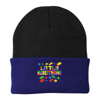 Master Builder Little Brother Blocks Boys Brick Builder T Shirt Beanie | Artistshot