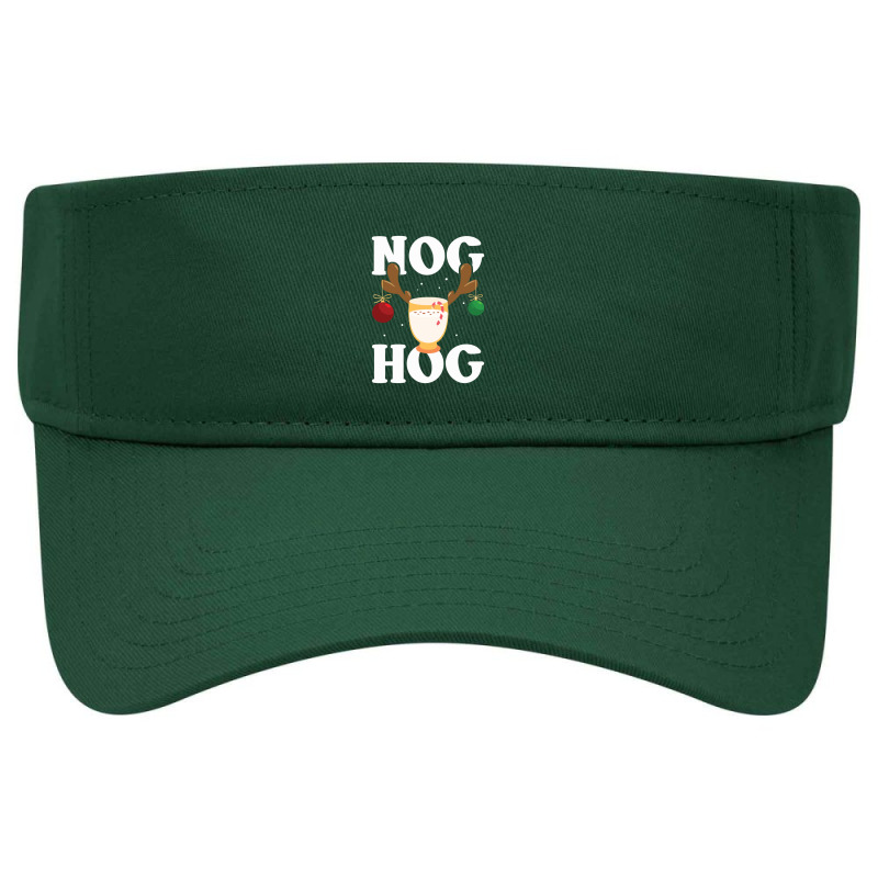 Nog Hog National Eggnog Christmas Holiday Food Visor Hat | Artistshot