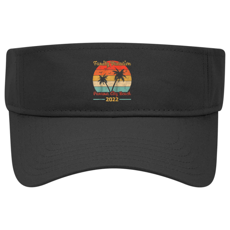 Vintage Style Family Vacation 2022 Florida Panama City Beach Raglan Ba Visor hat by Tiktify | Artistshot