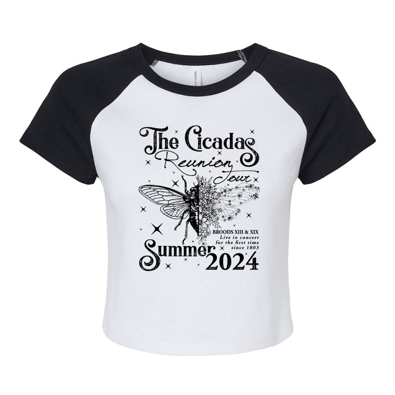 The Cicadas Reunion Tour Summer 2024 Cicada Nature Raglan Crop Top by TMSTOREART | Artistshot