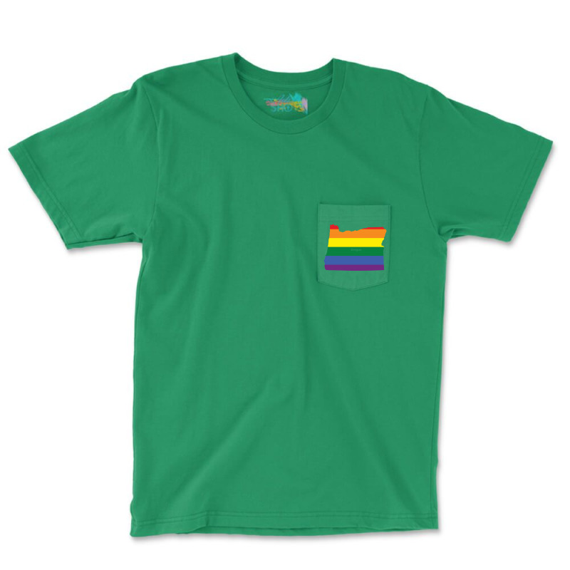 Oregen Rainbow Flag Pocket T-shirt | Artistshot