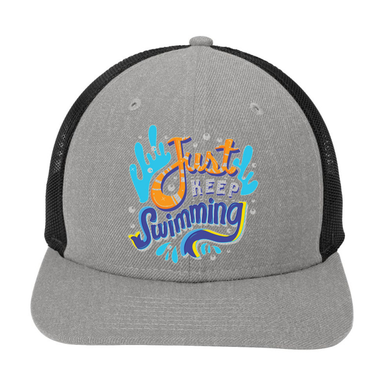 Finding Nemo Just Keep Swimming Snapback Trucker Cap | Artistshot