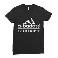 Badass White Geologist Ladies Fitted T-shirt | Artistshot