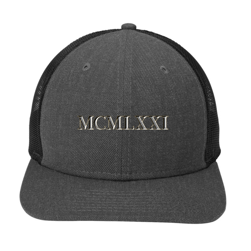 Roman Numeral 1971 Snapback Trucker Cap by waktudzuhur | Artistshot