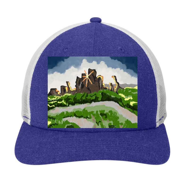 Mountain Landscape Snapback Trucker Cap by Doodle Intent | Artistshot