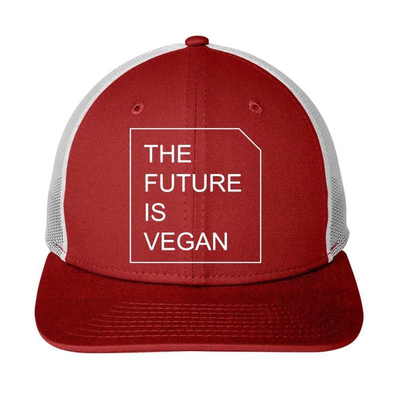 The Future Is Vegan Snapback Trucker Cap by Richard Art | Artistshot