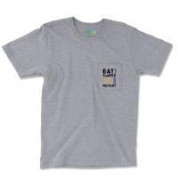 Eat Sleep Ride Repeat Pocket T-shirt | Artistshot