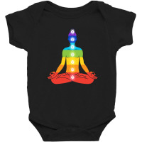 Meditating Man In Sitting Yoga Baby Bodysuit | Artistshot