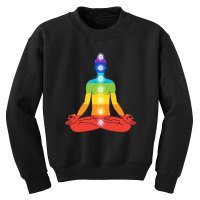 Meditating Man In Sitting Yoga Youth Sweatshirt | Artistshot