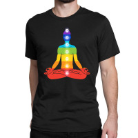 Meditating Man In Sitting Yoga Classic T-shirt | Artistshot