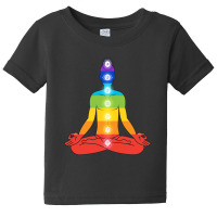 Meditating Man In Sitting Yoga Baby Tee | Artistshot